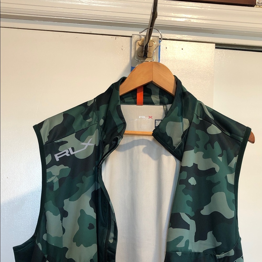Ralph Lauren RLX Green Camouflage Golf Vest size M
